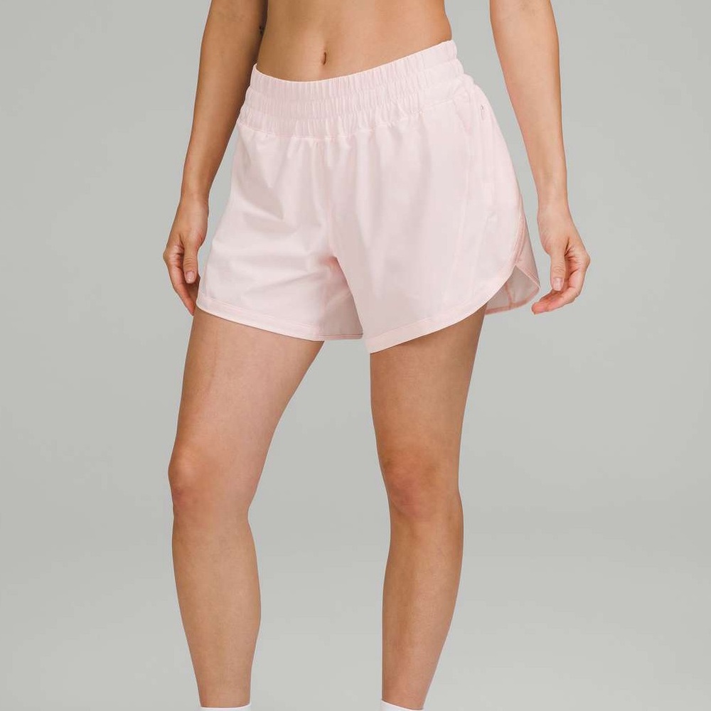 SOLD Lululemon Strawberry Milkshake Track That Mid-Rise Lined Short 5”